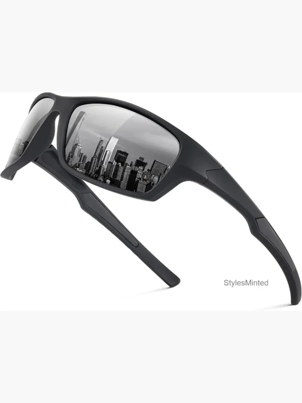 Wrap Around Polarized Sunglasses for Men Women Cycling Running UV Protection